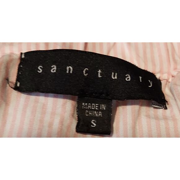 Sanctuary pink and white stripe top - Size Small - Picture 5 of 5